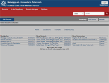 Tablet Screenshot of metalgigs.at