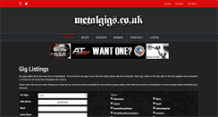 Desktop Screenshot of metalgigs.co.uk