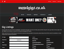 Tablet Screenshot of metalgigs.co.uk